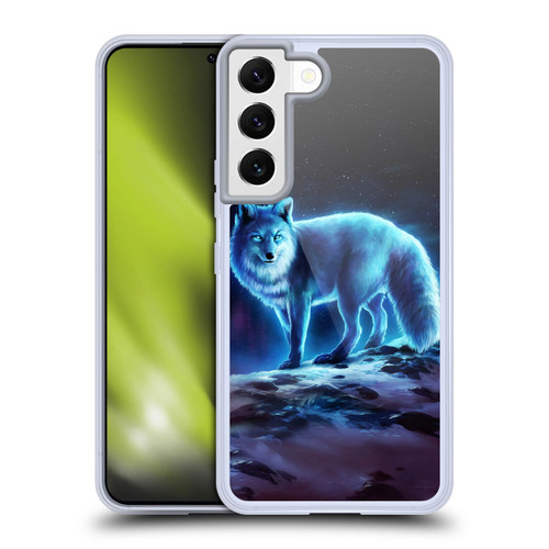 Jonas "JoJoesArt" Jödicke Wildlife Ice Fox Soft Gel Case for Samsung Galaxy S22 5G