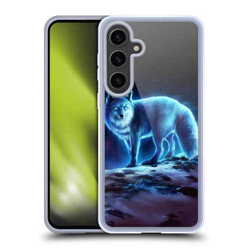 Jonas "JoJoesArt" Jödicke Wildlife Ice Fox Soft Gel Case for Samsung Galaxy S24+ 5G