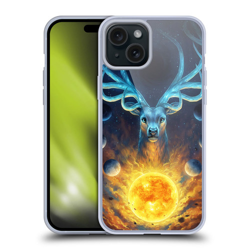 Jonas "JoJoesArt" Jödicke Wildlife 2 Celestial Soft Gel Case for Apple iPhone 15 Plus