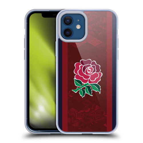 England Rugby Union 2024/25 Crest Kit Alternate Soft Gel Case for Apple iPhone 12 / iPhone 12 Pro