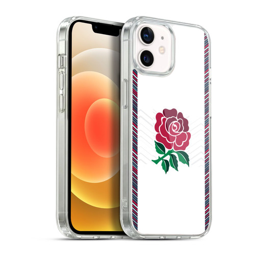 England Rugby Union 2024/25 Crest Kit Home Soft Gel Case for Apple iPhone 12 / iPhone 12 Pro & MagSafe