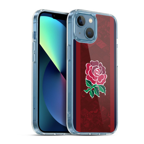 England Rugby Union 2024/25 Crest Kit Alternate Soft Gel Case for Apple iPhone 13 Mini & MagSafe