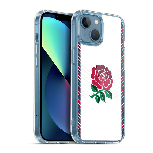 England Rugby Union 2024/25 Crest Kit Home Soft Gel Case for Apple iPhone 13 Mini & MagSafe