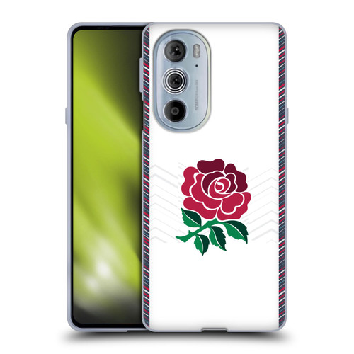 England Rugby Union 2024/25 Crest Kit Home Soft Gel Case for Motorola Edge X30