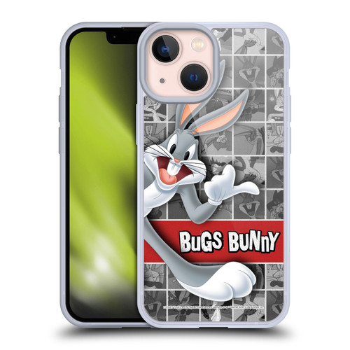 Looney Tunes Bugs Bunny Tiles Soft Gel Case for Apple iPhone 13 Mini