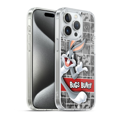 Looney Tunes Bugs Bunny Tiles Soft Gel Case for Apple iPhone 15 Pro & MagSafe