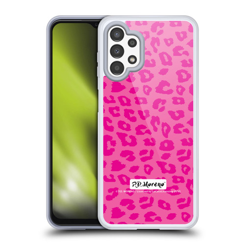 P.D. Moreno Patterns Pink Leopard Soft Gel Case for Samsung Galaxy A13 (2022)