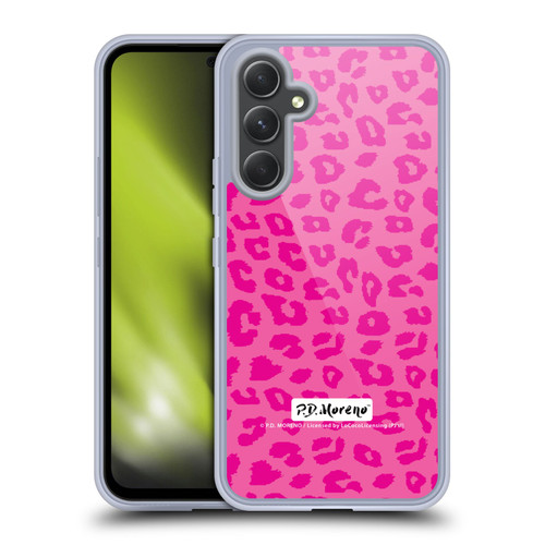 P.D. Moreno Patterns Pink Leopard Soft Gel Case for Samsung Galaxy A54 5G