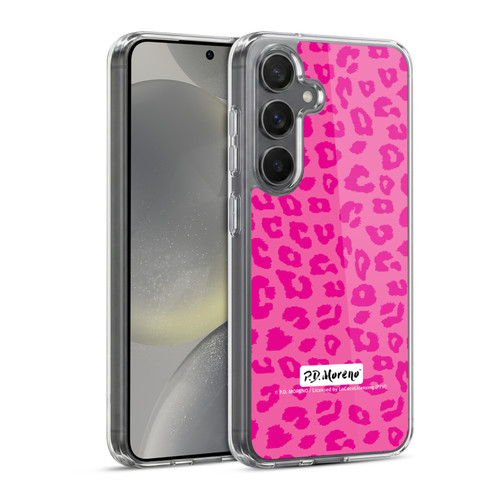 P.D. Moreno Patterns Pink Leopard Soft Gel Case for Samsung Galaxy S24 5G & MagSafe