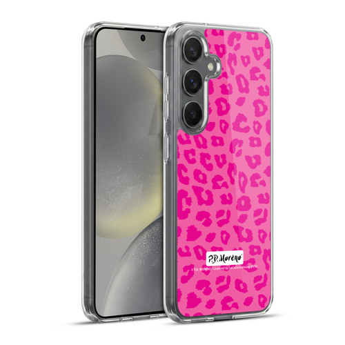 P.D. Moreno Patterns Pink Leopard Soft Gel Case for Samsung Galaxy S24+ 5G & MagSafe