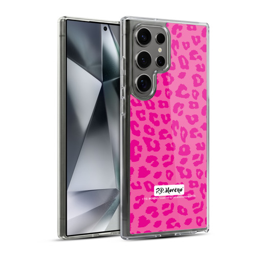 P.D. Moreno Patterns Pink Leopard Soft Gel Case for Samsung Galaxy S24 Ultra 5G & MagSafe