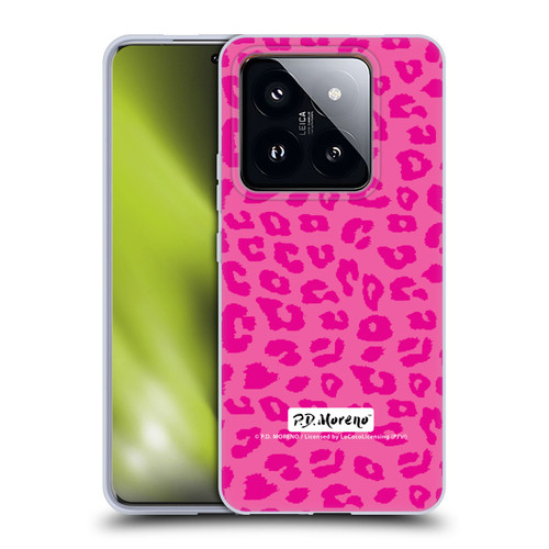 P.D. Moreno Patterns Pink Leopard Soft Gel Case for Xiaomi 14 Pro