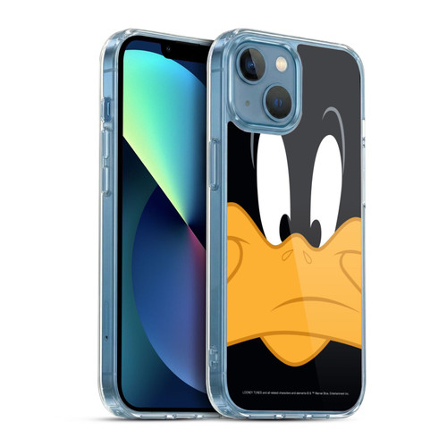 Looney Tunes Full Face Daffy Duck Soft Gel Case for Apple iPhone 13 Mini