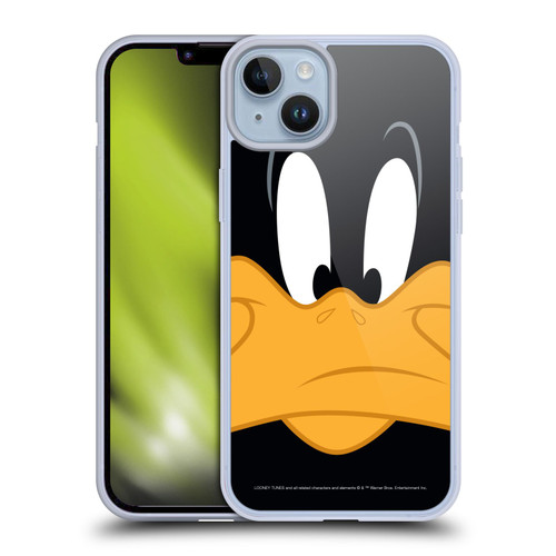Looney Tunes Full Face Daffy Duck Soft Gel Case for Apple iPhone 14 Plus