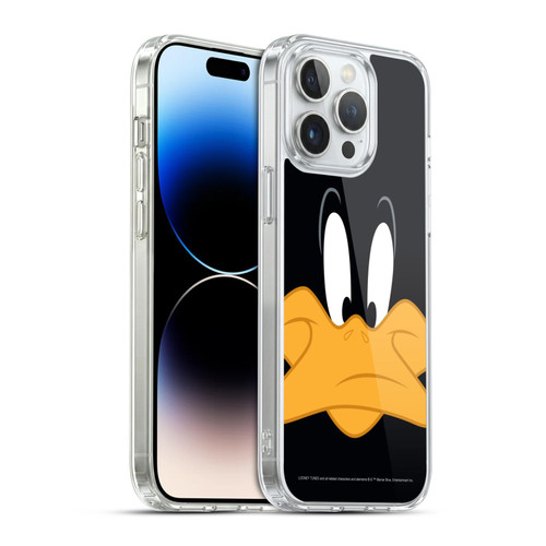 Looney Tunes Full Face Daffy Duck Soft Gel Case for Apple iPhone 14 Pro Max