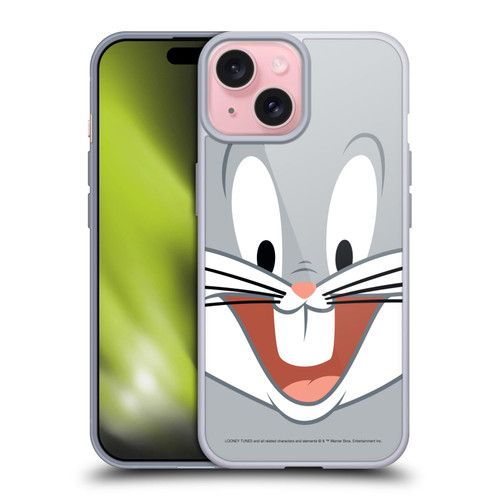 Looney Tunes Full Face Bugs Bunny Soft Gel Case for Apple iPhone 15