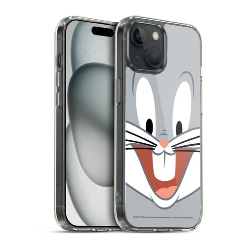 Looney Tunes Full Face Bugs Bunny Soft Gel Case for Apple iPhone 15