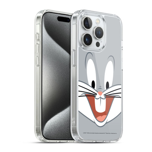 Looney Tunes Full Face Bugs Bunny Soft Gel Case for Apple iPhone 15 Pro