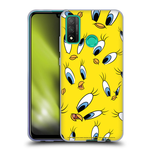 Looney Tunes Patterns Tweety Soft Gel Case for Huawei P Smart (2020)