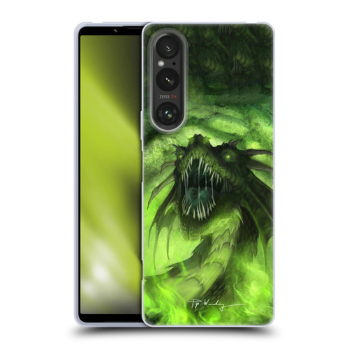 Piya Wannachaiwong Black Dragons Among Skulls Soft Gel Case for Sony Xperia 1 V 5G