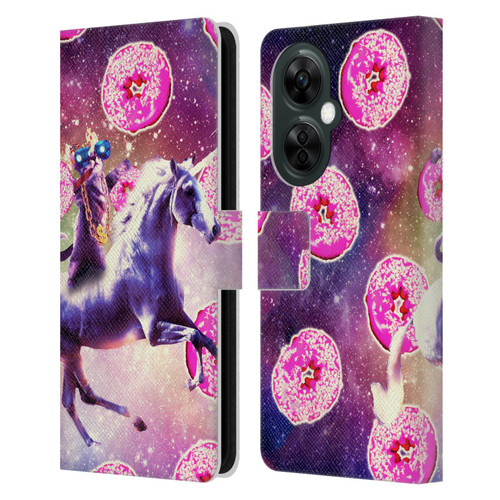 Random Galaxy Mixed Designs Thug Cat Riding Unicorn Leather Book Wallet Case Cover For OnePlus Nord CE 3 Lite 5G