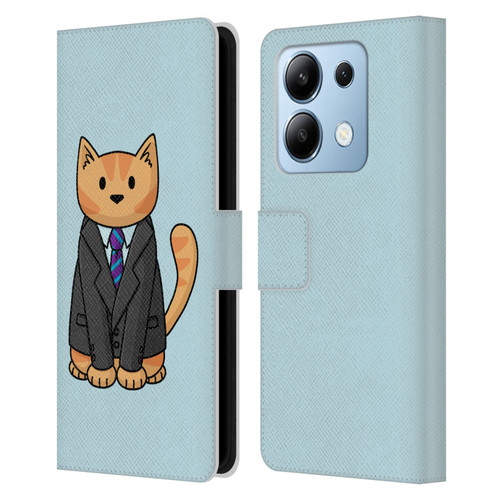 Beth Wilson Doodle Cats 2 Business Suit Leather Book Wallet Case Cover For Xiaomi Redmi Note 13/13 Pro 5G