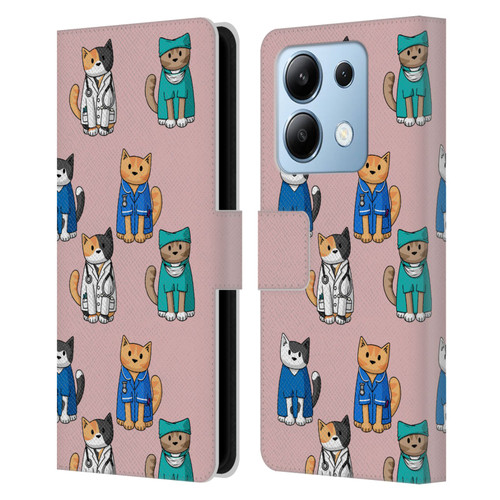 Beth Wilson Doodle Cats 2 Professionals Leather Book Wallet Case Cover For Xiaomi Redmi Note 13/13 Pro 5G
