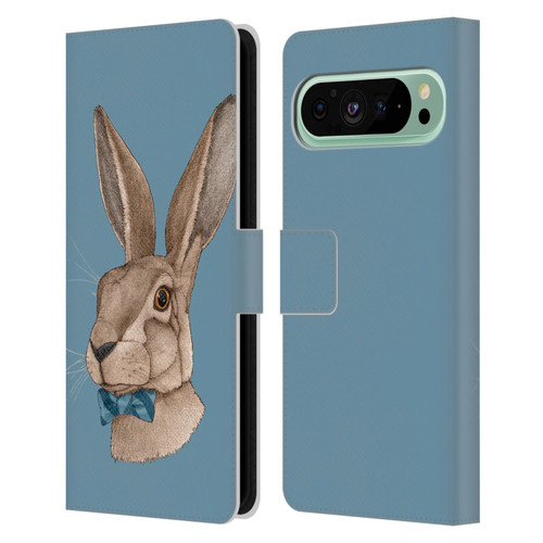 Barruf Animals Hare Leather Book Wallet Case Cover For Google Pixel 9 Pro XL