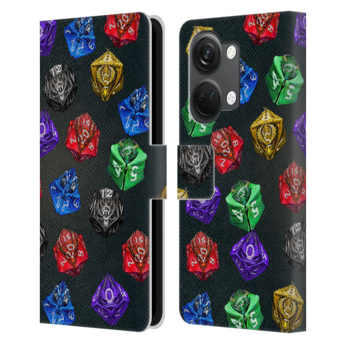 Stanley Morrison Art Six Dragons Gaming Dice Set Leather Book Wallet Case Cover For OnePlus Nord 3 5G