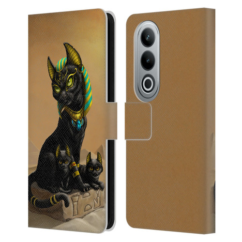 Stanley Morrison Art Egyptian Bastet Cat & Kittens Leather Book Wallet Case Cover For OPPO OnePlus Ace 3V 5G