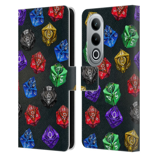 Stanley Morrison Art Six Dragons Gaming Dice Set Leather Book Wallet Case Cover For OPPO OnePlus Ace 3V 5G