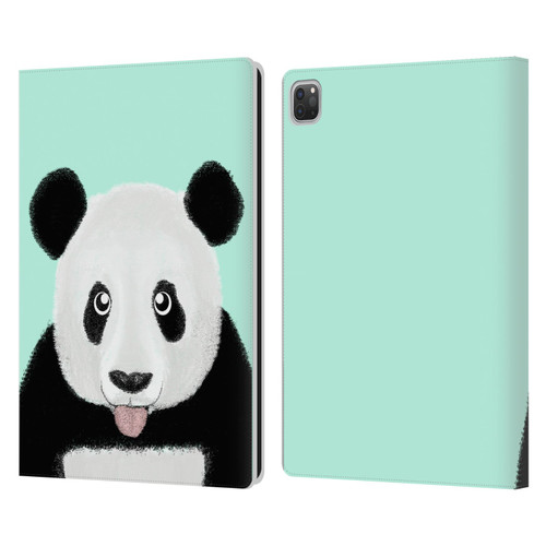 Barruf Animals The Cute Panda Leather Book Wallet Case Cover For Apple iPad Pro 13 M4 2024