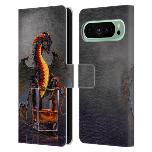 Stanley Morrison Dragons Black Pirate Drink Leather Book Wallet Case Cover For Google Pixel 9 Pro XL