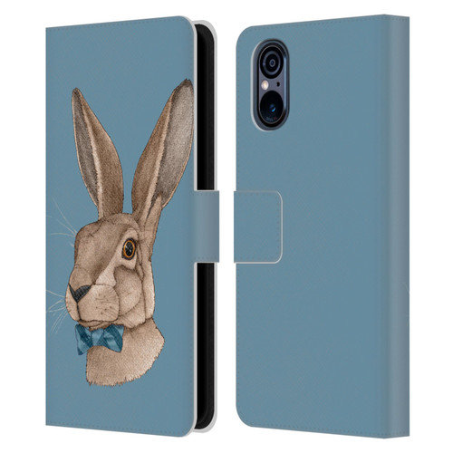 Barruf Animals Hare Leather Book Wallet Case Cover For Sony Xperia 5 V 5G
