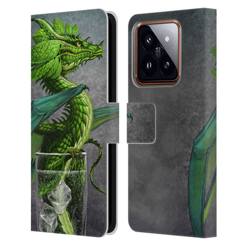 Stanley Morrison Dragons Green Mojito Drink Leather Book Wallet Case Cover For Xiaomi 14