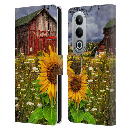 Celebrate Life Gallery Florals Barn Meadow Flowers Leather Book Wallet Case Cover For OPPO OnePlus Ace 3V 5G