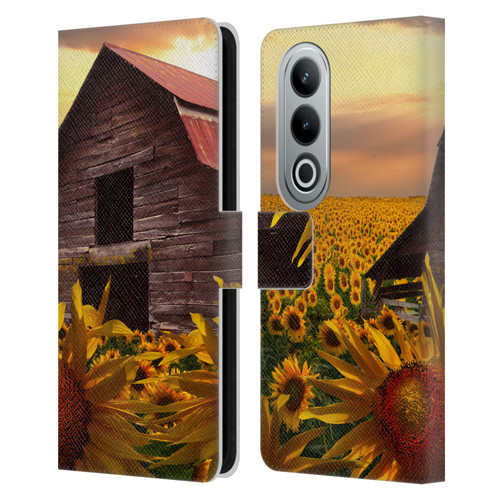 Celebrate Life Gallery Florals Sunflower Dance Leather Book Wallet Case Cover For OPPO OnePlus Ace 3V 5G