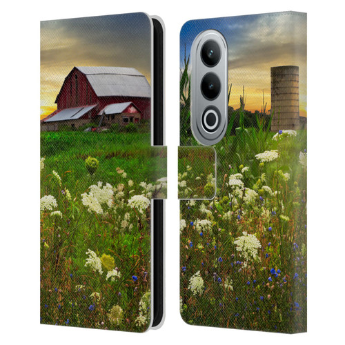 Celebrate Life Gallery Florals Sunset Lace Pastures Leather Book Wallet Case Cover For OPPO OnePlus Ace 3V 5G