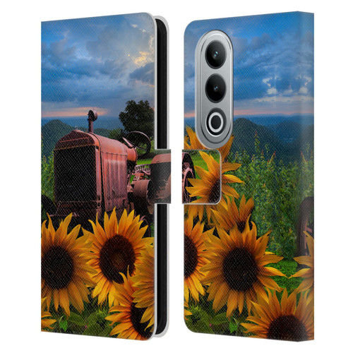 Celebrate Life Gallery Florals Tractor Heaven Leather Book Wallet Case Cover For OPPO OnePlus Ace 3V 5G