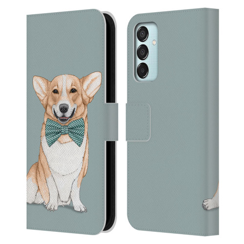 Barruf Dogs Corgi Leather Book Wallet Case Cover For Samsung Galaxy M15/F15 5G