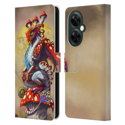 Stanley Morrison Dragons 3 Mushroom Garden Leather Book Wallet Case Cover For OnePlus Nord CE 3 Lite 5G