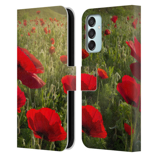 Celebrate Life Gallery Florals Waiting For The Morning Leather Book Wallet Case Cover For Samsung Galaxy M15/F15 5G