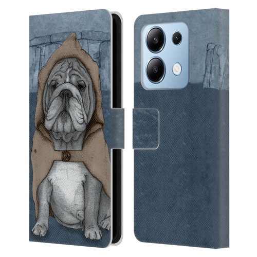 Barruf Dogs English Bulldog Leather Book Wallet Case Cover For Xiaomi Redmi Note 13/13 Pro 5G