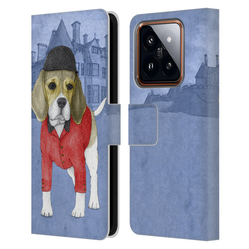 Barruf Dogs Beagle Leather Book Wallet Case Cover For Xiaomi 14