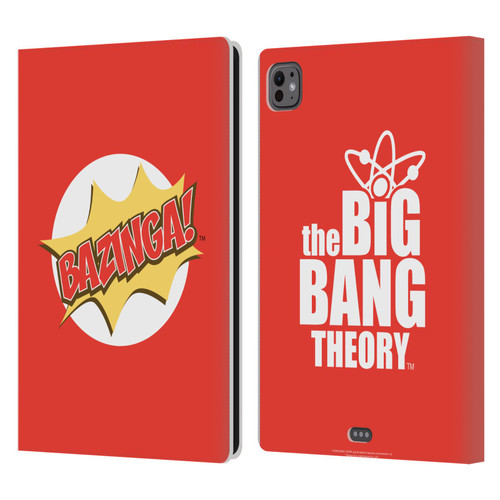 The Big Bang Theory Bazinga Pop Art Leather Book Wallet Case Cover For Apple iPad Pro 11 M4 2024