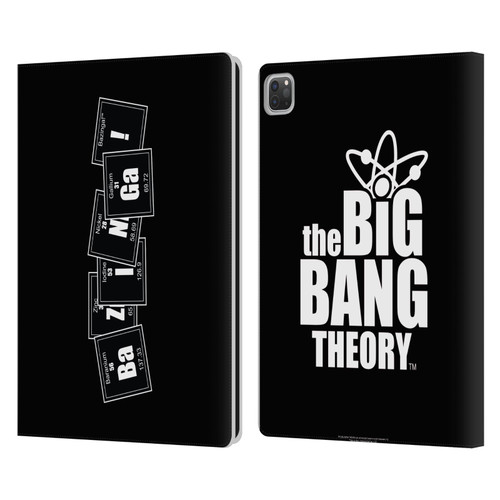 The Big Bang Theory Bazinga Elements Leather Book Wallet Case Cover For Apple iPad Pro 13 M4 2024