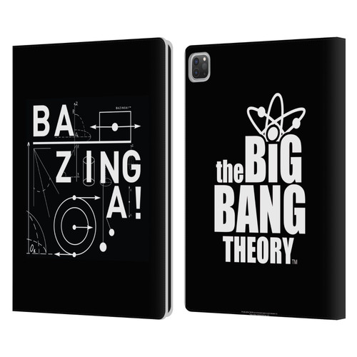 The Big Bang Theory Bazinga Physics Leather Book Wallet Case Cover For Apple iPad Pro 13 M4 2024
