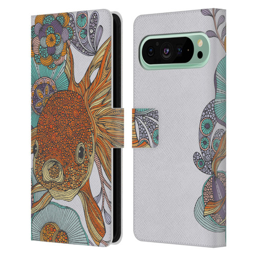 Valentina Animals And Floral Little Fish Leather Book Wallet Case Cover For Google Pixel 9 Pro XL