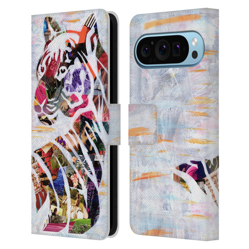 Artpoptart Animals Tiger Leather Book Wallet Case Cover For Google Pixel 9 / Pixel 9 Pro