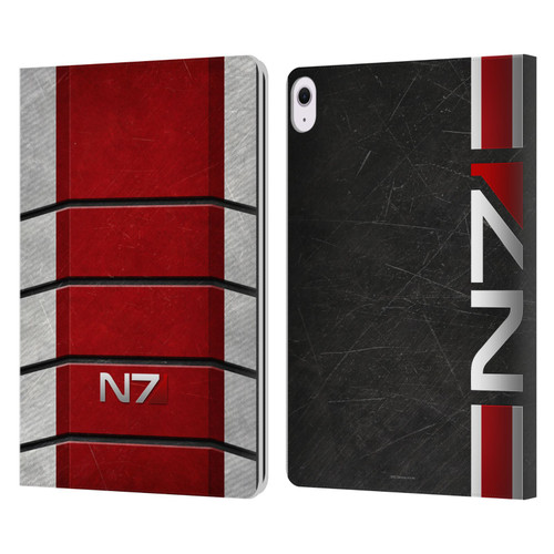 EA Bioware Mass Effect Graphics N7 Logo Armor Leather Book Wallet Case Cover For Apple iPad Air 13 2024